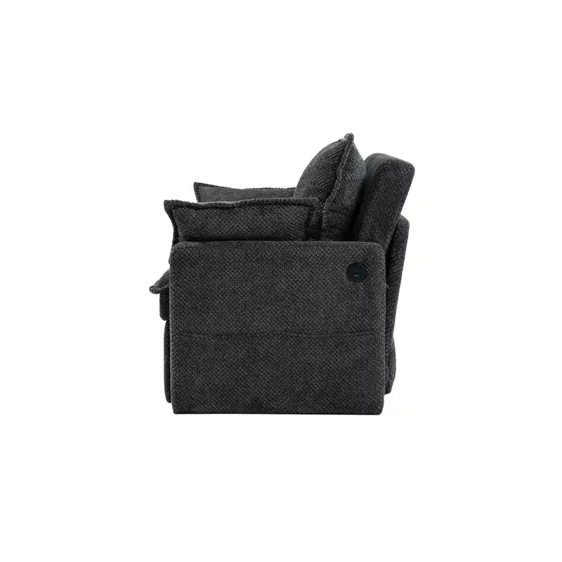 59.5/73.6W Pull Out Sofa Bed, Corduroy Convertible Sleeper Sofa Couch with Side Storage & USB Charging Station - ModernLuxe