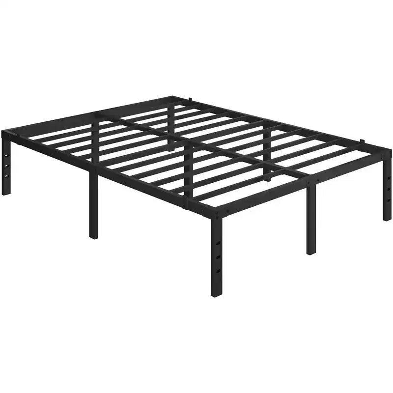 Yaheetech Metal Platform Bed Frame with Heavy Duty Steel Slat Support and Underbed Storage Space