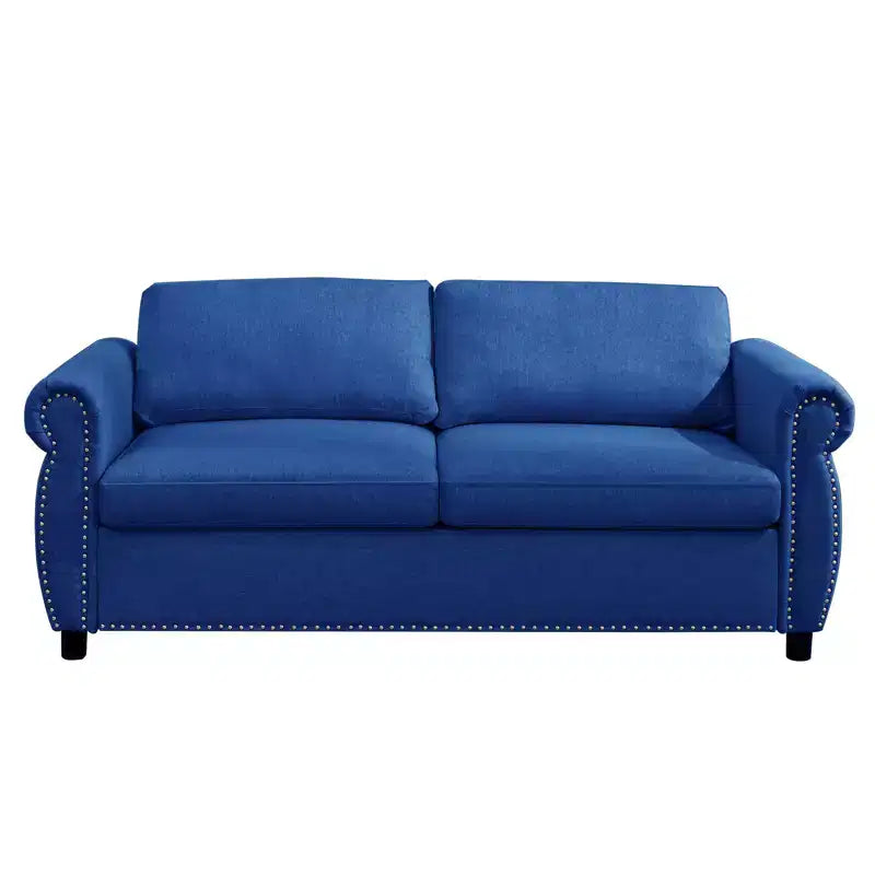 Mjkone Queen Size Pull Out Sofa Bed, 2-in-1 Convertible Sleeper Sofa Bed with Memory Foam Mattress